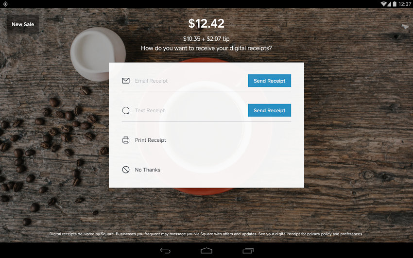 Square Register app