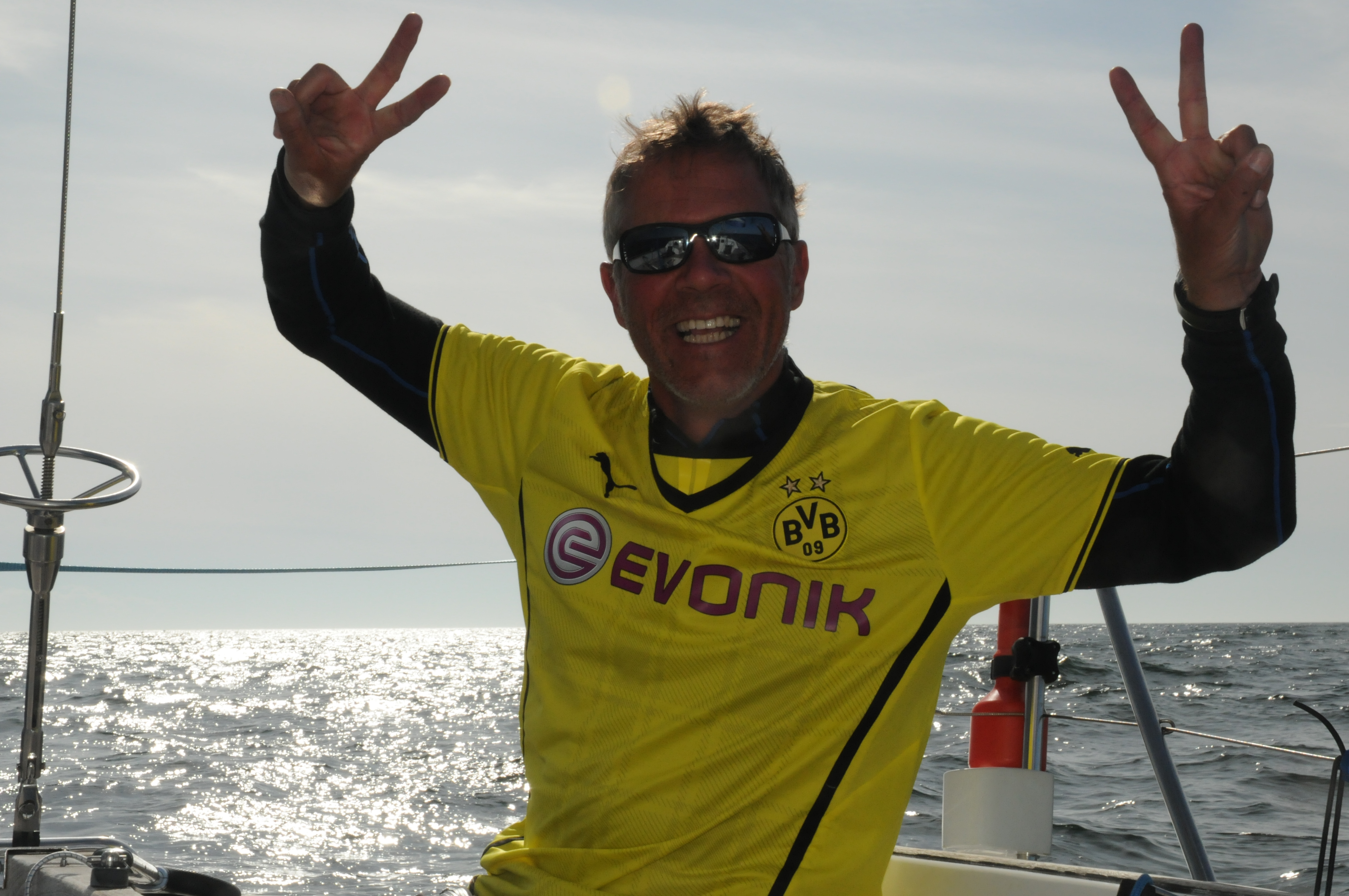 Noch voller Siegesgewissheit..