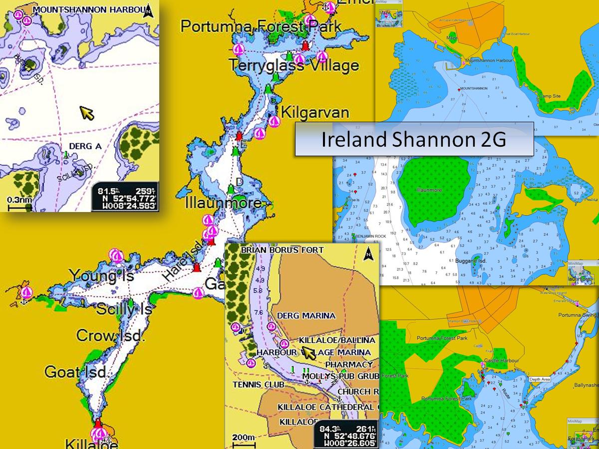 River Shannon Ireland Map A 