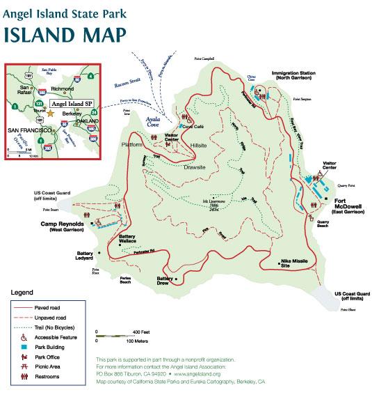 Anchorages On San Francisco Bay Boating Angel Island Map.