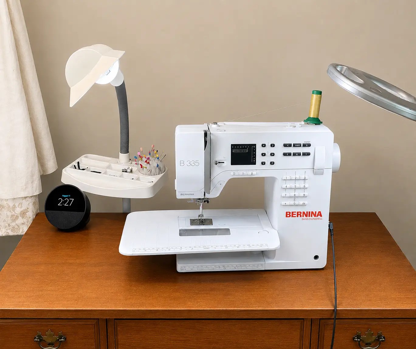 Bernina 335 sewing machine in a quilting studio
