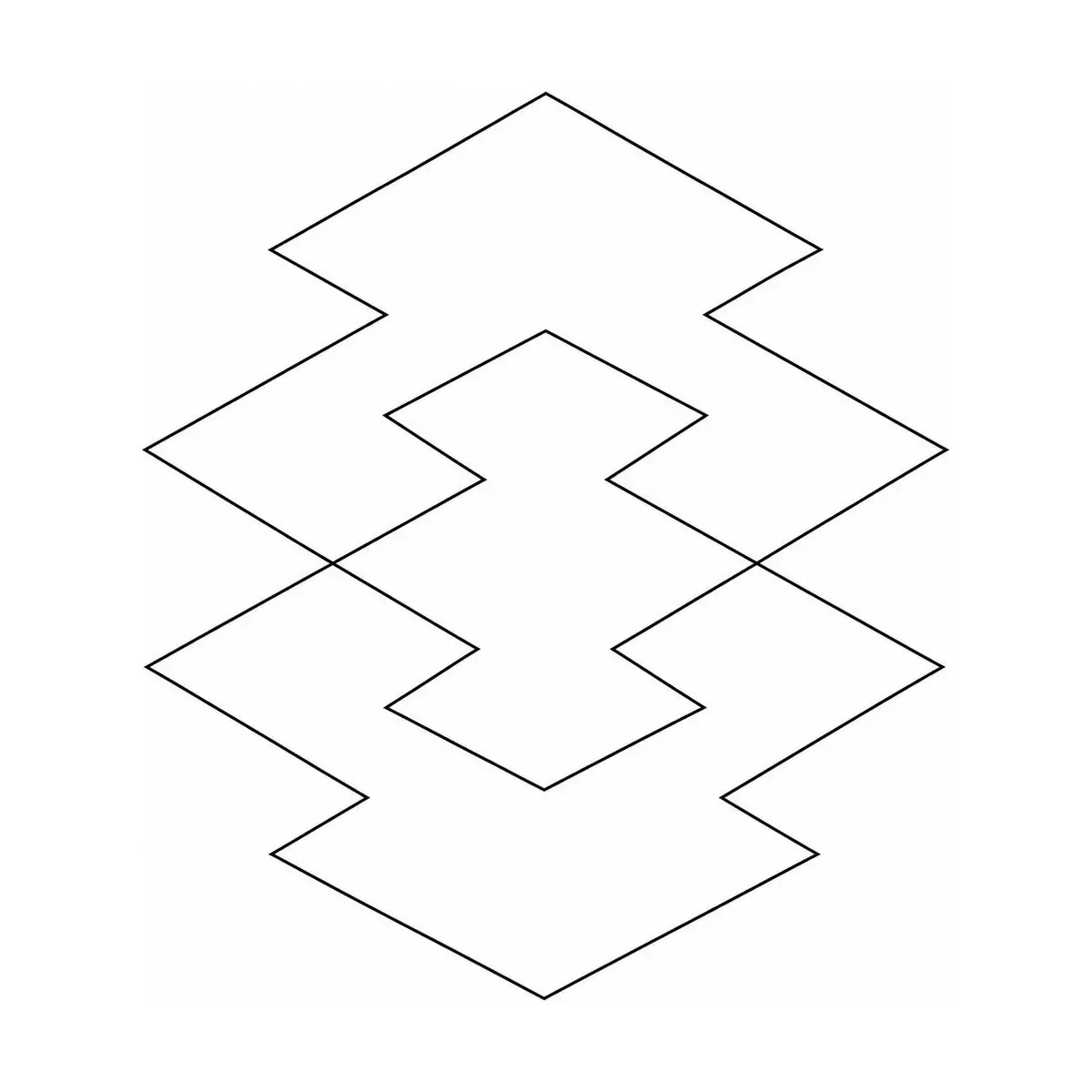 Pine Bark edge-to-edge quilting pattern