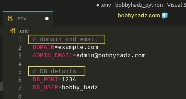 How To Add Comments To A Env File Complete Guide Bobbyhadz - Light Wallpapers - Perfect Retina Collection