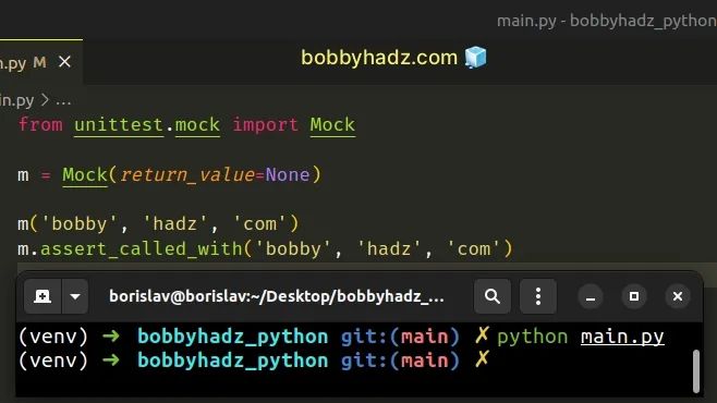 Python Assert That Mock Was Called With Specific Arguments Bobbyhadz - Minimal Art Collection - 4K Quality