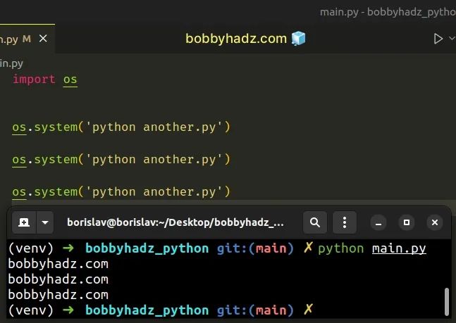 How To Restart A Python Script 6 Simple Ways Bobbyhadz - Amazing 4K Space Wallpapers | Free Download