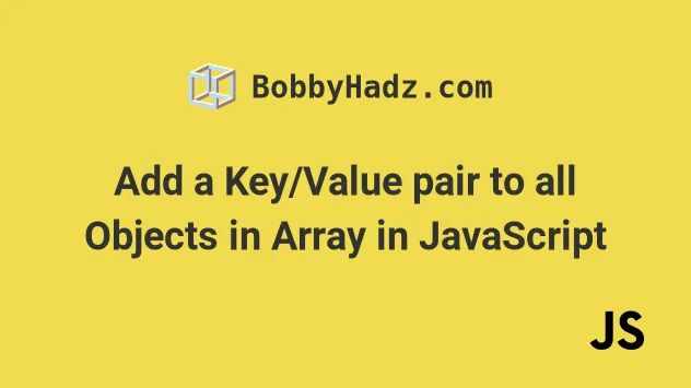 Add A Key Value Pair To Each Object In A Javascript Array Typedarray Org - Minimal Photos - Classic HD Collection