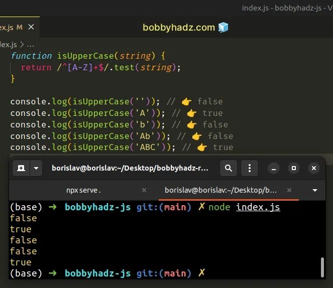 Check If Letter In String Is Uppercase Or Lowercase In Js Bobbyhadz - Download Beautiful Abstract Picture | High Resolution