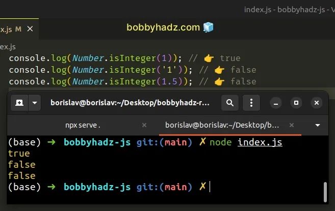 Check If A Value Is A Float Or An Integer In Javascript Bobbyhadz - Download Professional Landscape Art | High Resolution