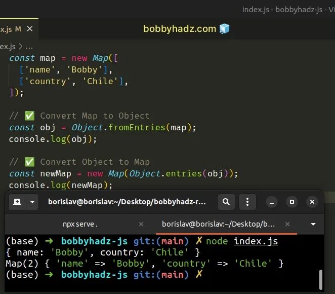 How To Convert An Object To A Map In Javascript Bobbyhadz - City Design Collection - 8K Quality