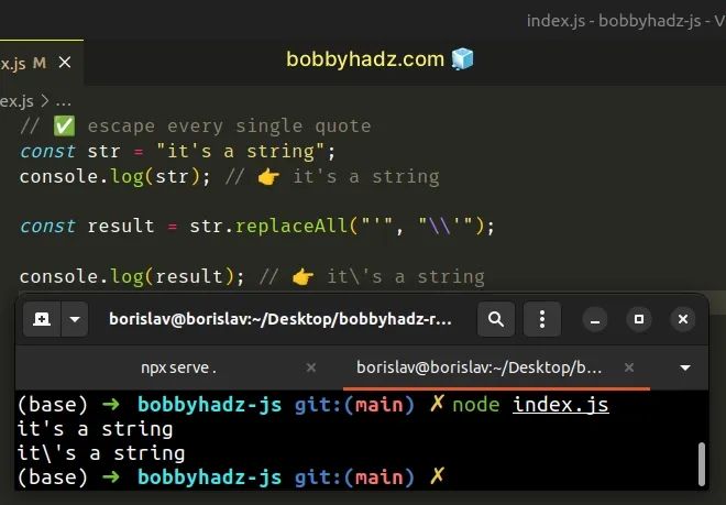 How To Escape Quotes In A String Using Javascript Bobbyhadz - Colorful Pattern Collection - HD Quality