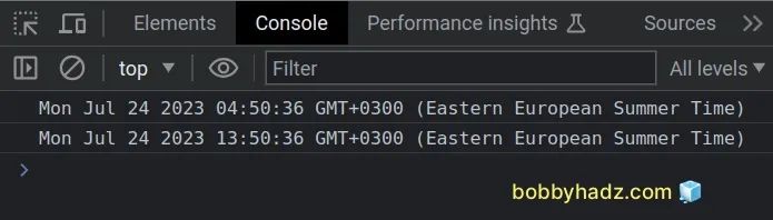 How To Initialize Javascript Date To A Particular Time Zone Bobbyhadz - Best Landscape Designs in Desktop