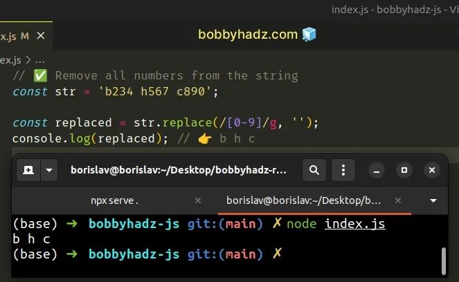 Replace Remove All Numbers In A String Using Javascript Bobbyhadz - Ocean Art Collection - 8K Quality