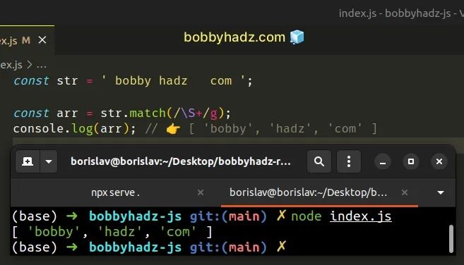 Split A String Removing Any Empty Elements In Javascript Bobbyhadz - Perfect High Resolution Nature Pictures | Free Download