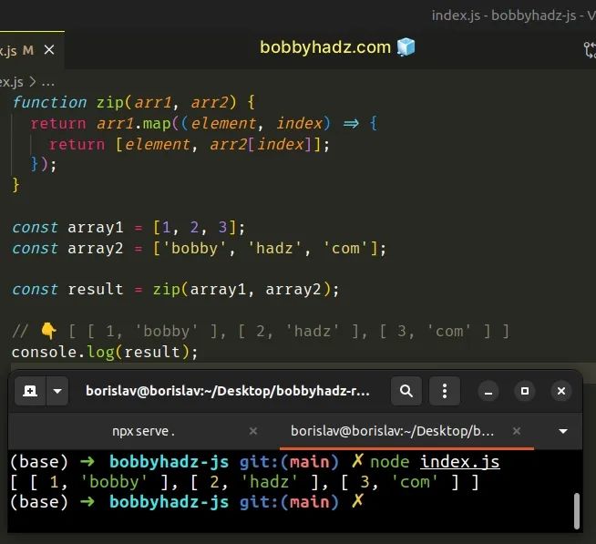 Javascript How To Zip Two Arrays Into One Array Which Every Array - Retina City Pictures for Desktop