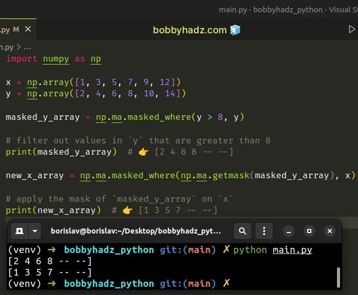 How To Mask Array In Numpy Pythoneo - High Quality Colorful Wallpaper - Retina