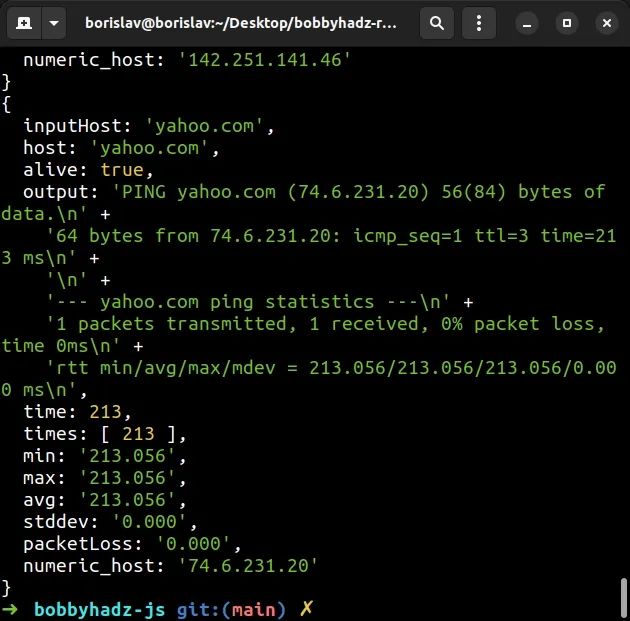 How To Ping A Url Or A Remote Ip Address Using Node Js Bobbyhadz - Creative 4K Light Designs | Free Download