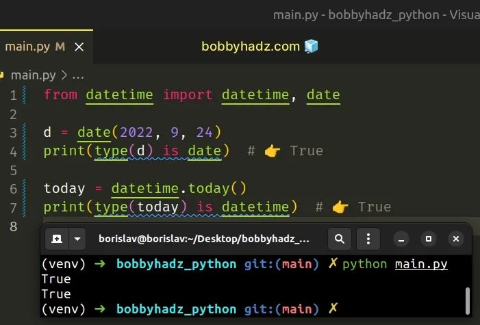 Check If A Variable Is A Datetime Object In Python Bobbyhadz - Download Perfect Space Wallpaper | 4K