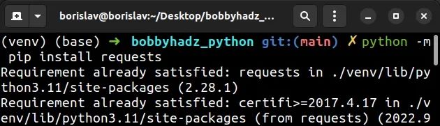 Fatal error in launcher: Unable to create process using pip | bobbyhadz