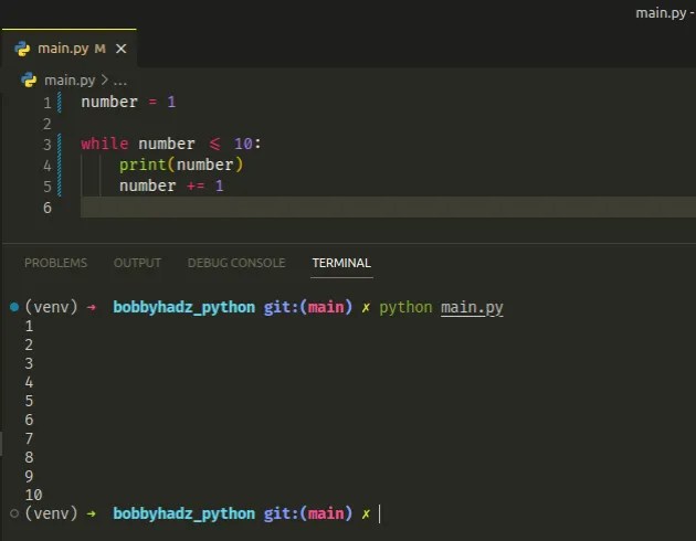 For or While loop to print Numbers from 1 to 10 in Python | bobbyhadz (2) For or While loop to print Numbers from 1 to 10 in Python | bobbyhadz (2)