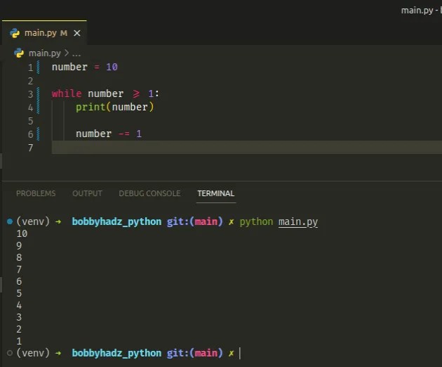 For or While loop to print Numbers from 1 to 10 in Python | bobbyhadz (5) For or While loop to print Numbers from 1 to 10 in Python | bobbyhadz (5)