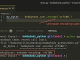 Lookuperror Unknown Encoding In Python Solved Bobbyhadz