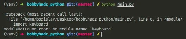 Modulenotfounderror No Module Named Keyboard Python Bobbyhadz - Best Dark Textures in Full HD