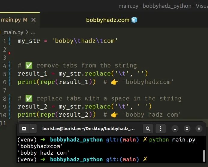 Remove The Tabs From A String Or Split By Tab In Python Bobbyhadz - Download Modern Vintage Pattern | 4K