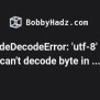 UnicodeDecodeError: 'utf-8' Codec Can't Decode Byte In Position ...