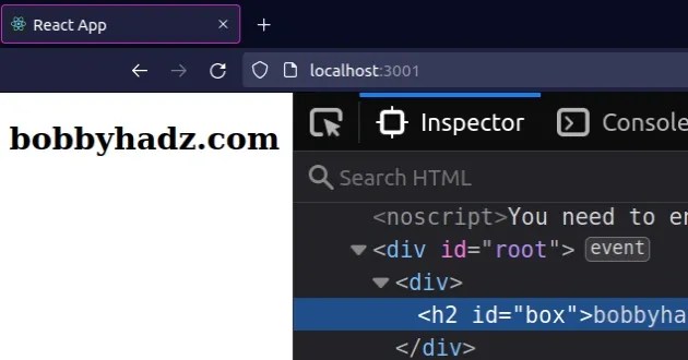How to Get an element by ID in React | bobbyhadz (1) How to Get an element by ID in React | bobbyhadz (1)