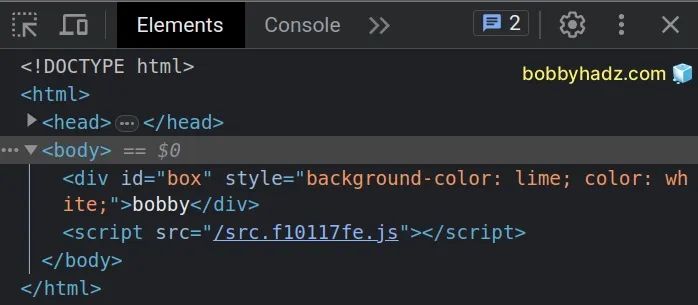 Check If Element S Style Contains Css Property Using Js Bobbyhadz - Landscape Arts - Modern 4K Collection