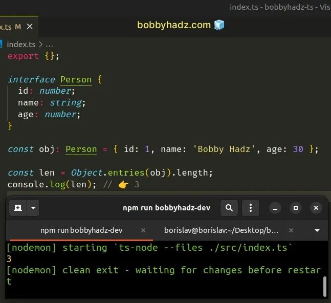 Get The Length Of An Object In Typescript Bobbyhadz - Professional Mountain Photo - HD