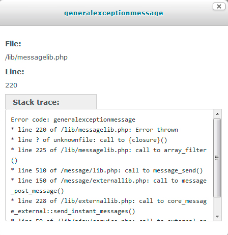 Why Does Error Moodle Generalexceptionmessage Appear