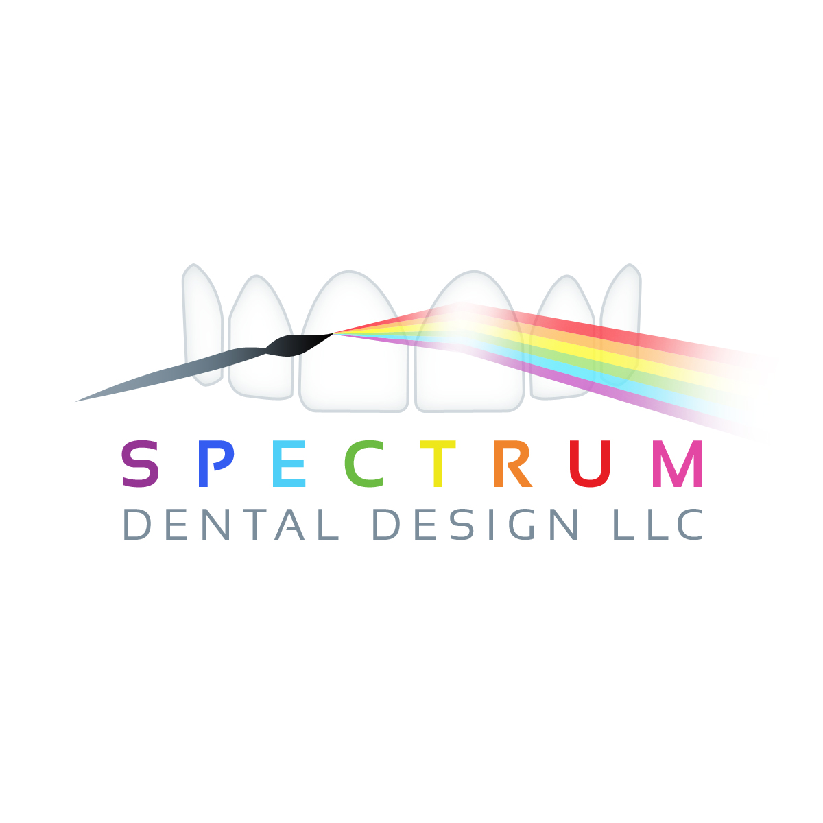 Gray Brush - FLAT COLOR Rainbow "SPECTRUM"