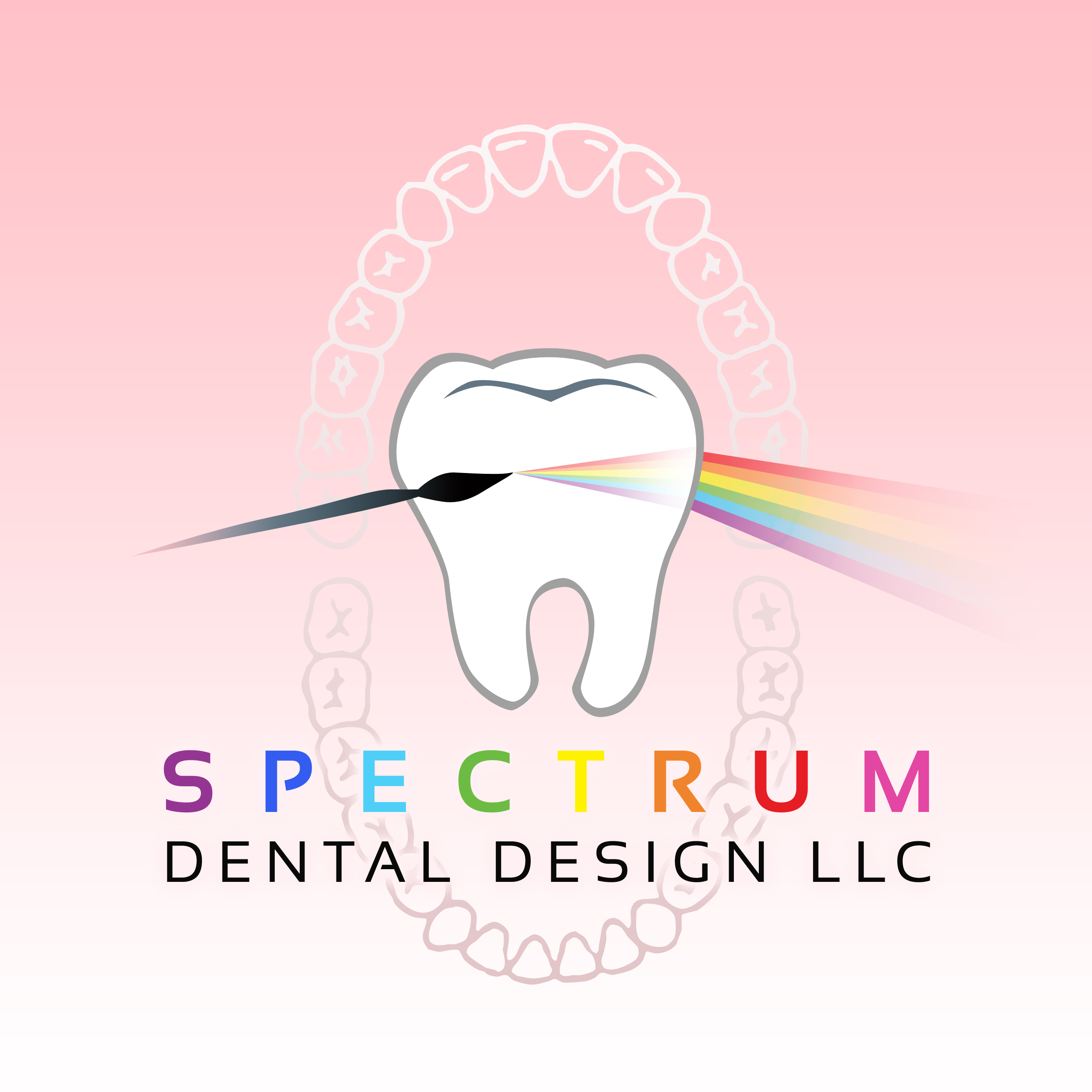 Pink (flesh) Background - Font: Sansation - Rainbow