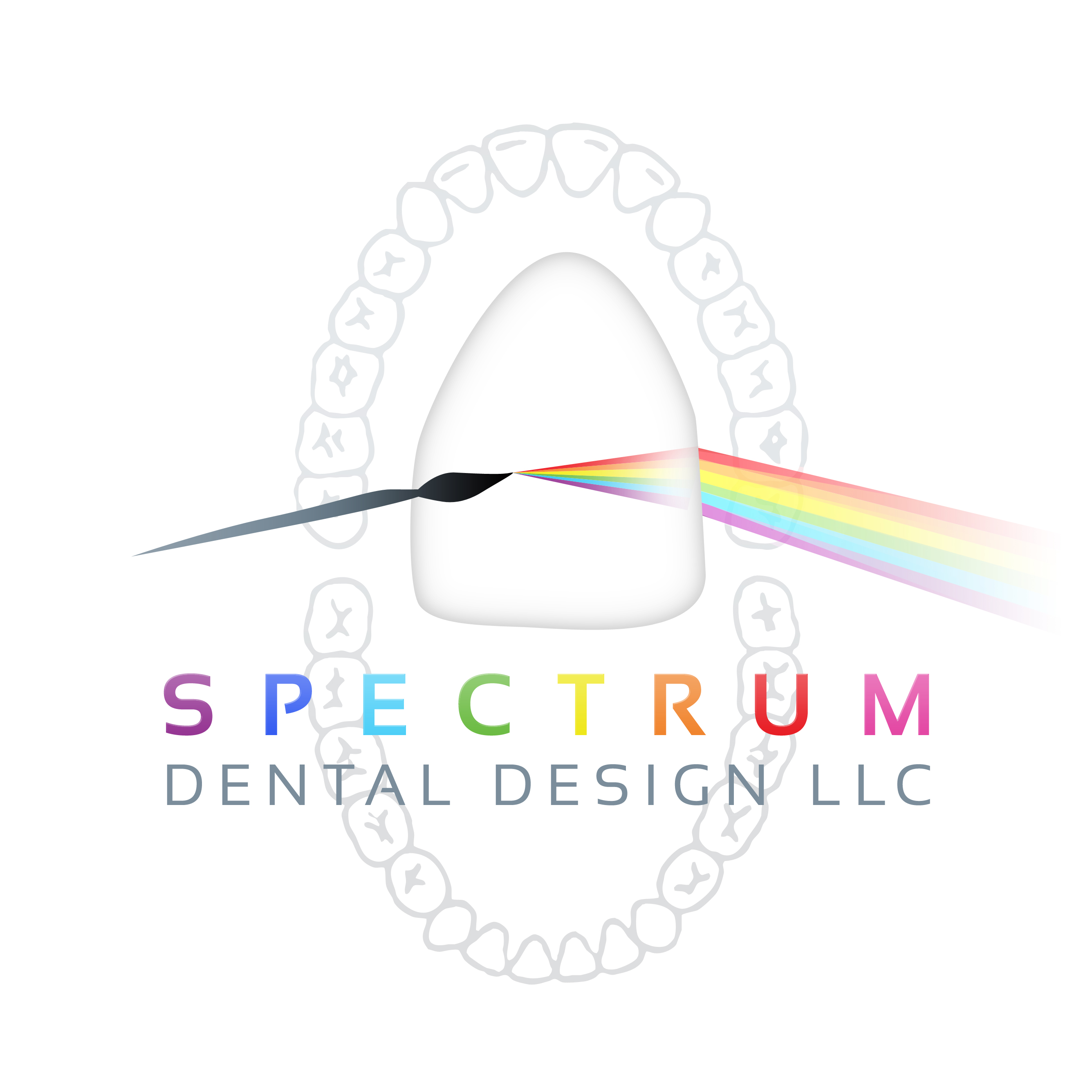 central anterior tooth with softer edge + chart