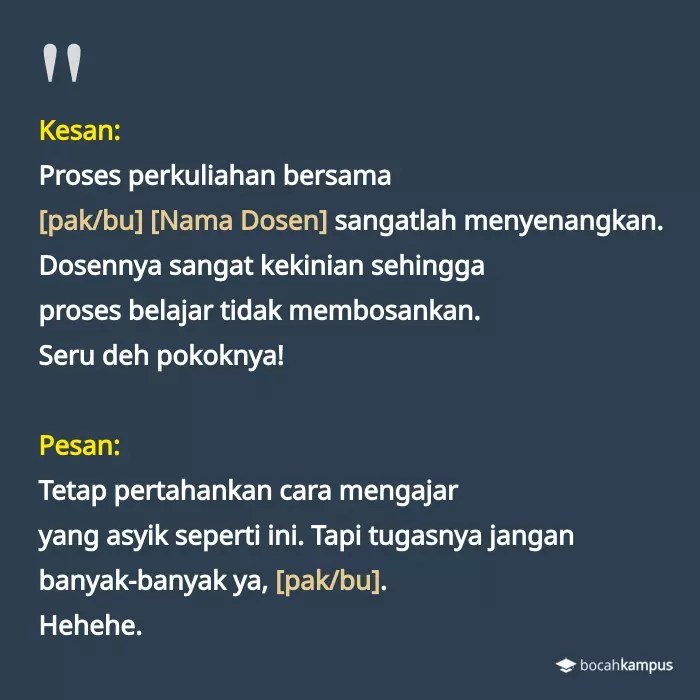 20/3/2022 · buku pesan atau kesan, digunakan untuk mengetahui tanggapan pengunjung terhadap karya yang. 20 Contoh Kesan Dan Pesan Singkat Untuk Sekolah Guru Dll