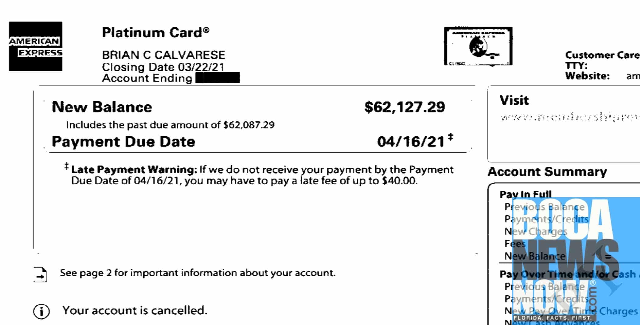 Amex Fights Local Man Over Unpaid Platinum Card Bill - Vimarsana News