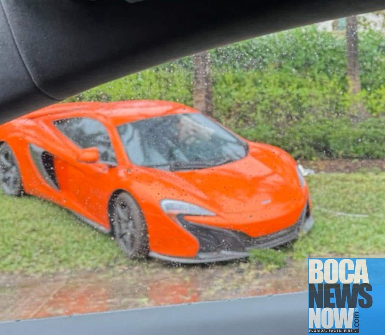 TALENT: Driver Drives Bright Orange Car Onto Lyons Road Embankment - Vimarsana News