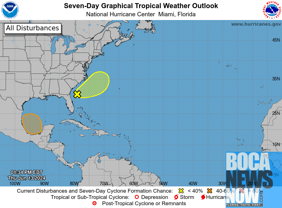 HURRICANE CENTER: Two Systems Watched, One West, One East Of Florida - Vimarsana News