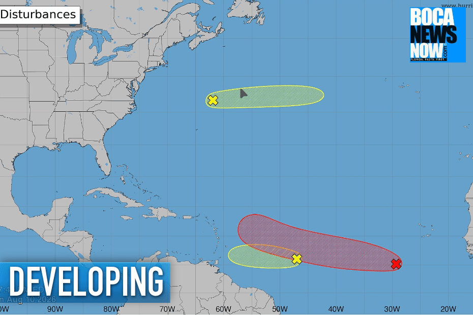 HURRICANE CENTER: TROPICAL DEPRESSION LIKELY SOUTHEAST OF FLORIDA