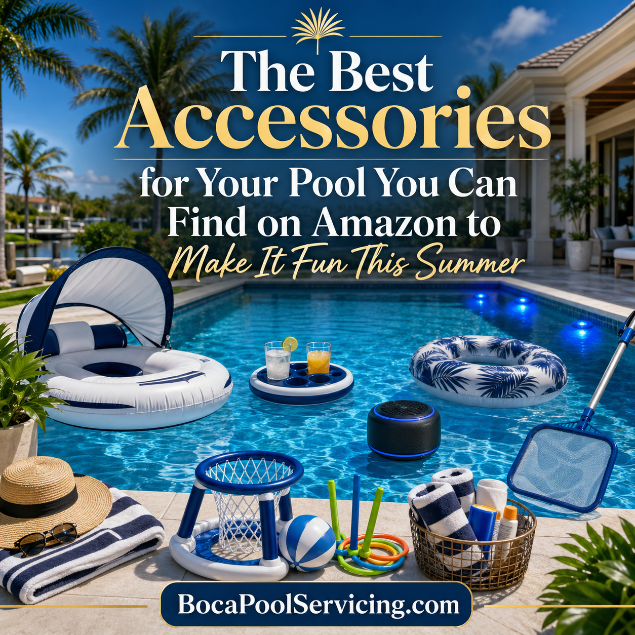 THE BEST ACCESSORIES FOR YOUR POOL YOU CAN FIND ON AMAZON TO MAKE IT FUN THIS SUMMER IN SOUTH FLORIDA AND BOCA RATON