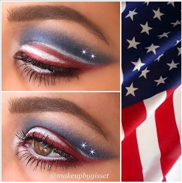 Cute makeup ideas for 4th of july