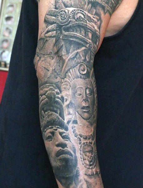 250+ Amazing Aztec Tattoo Designs And Ideas - Body Art Guru 600_x_458_jpg