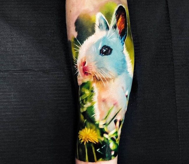 45+ Amazing Rabbit Tattoos With Meaning - Body Art Guru 563_x_650_jpg