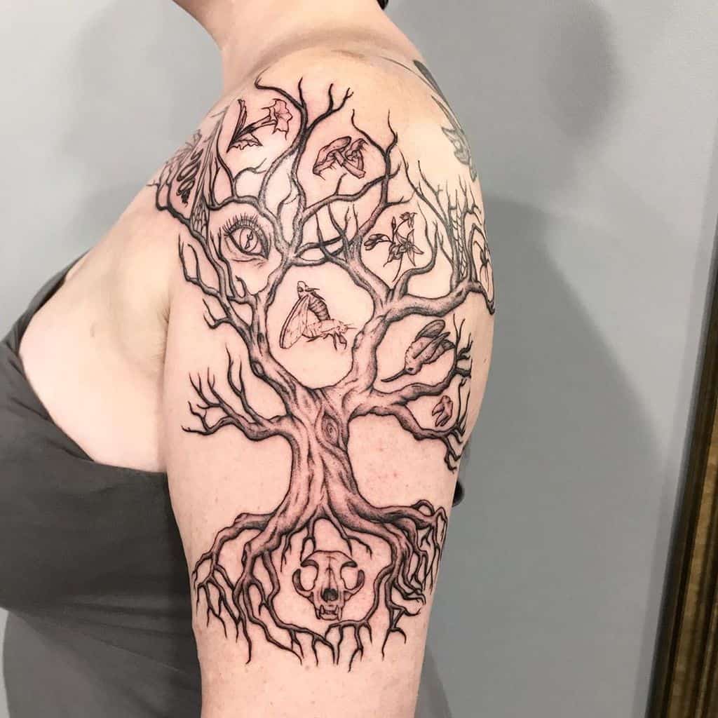 126 Amazing Yggdrasil Tattoo Ideas With Meanings - Body Art Guru 1024_x_1024_jpg