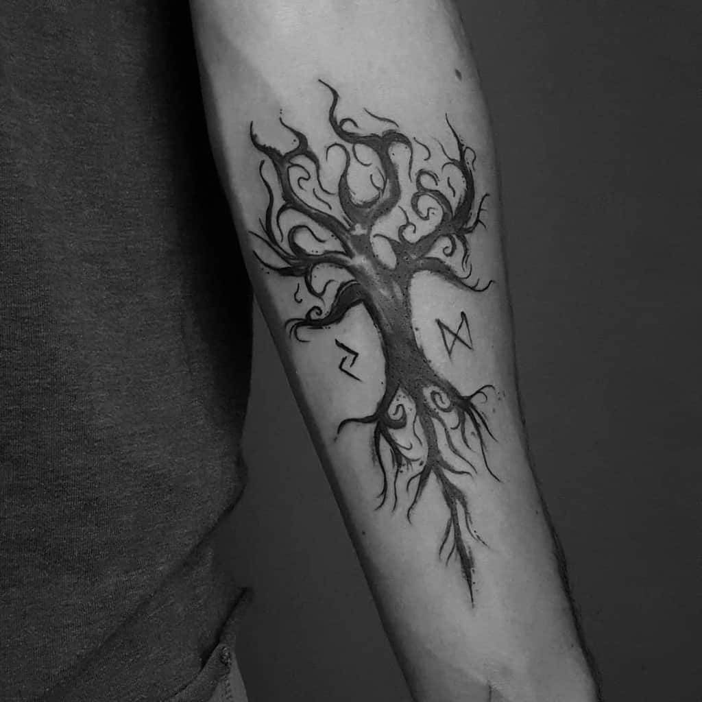 126 Amazing Yggdrasil Tattoo Ideas With Meanings - Body Art Guru 1024_x_1024_jpg