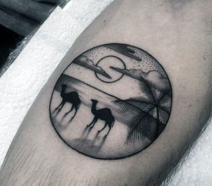 50+ Camel Tattoos With Meaning - Body Art Guru