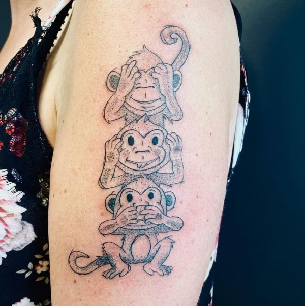 50+Monkey Tattoos With Meanings - Body Art Guru 603_x_600_jpg