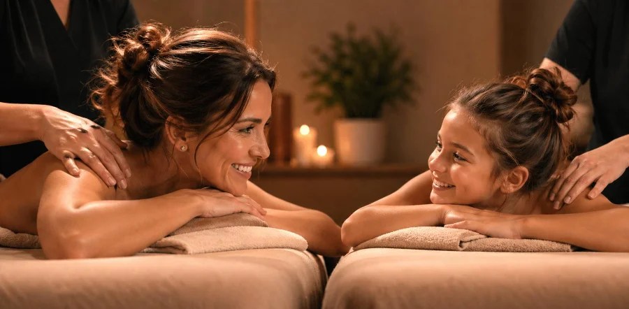 duo mère fille Grenoble, massage duo, cadeau fête des mères, soin complices Grenoble