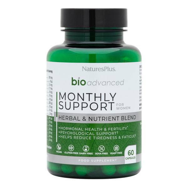 Natures Plus Bioadvanced Monthly Support Women 60 Vegan Capsules